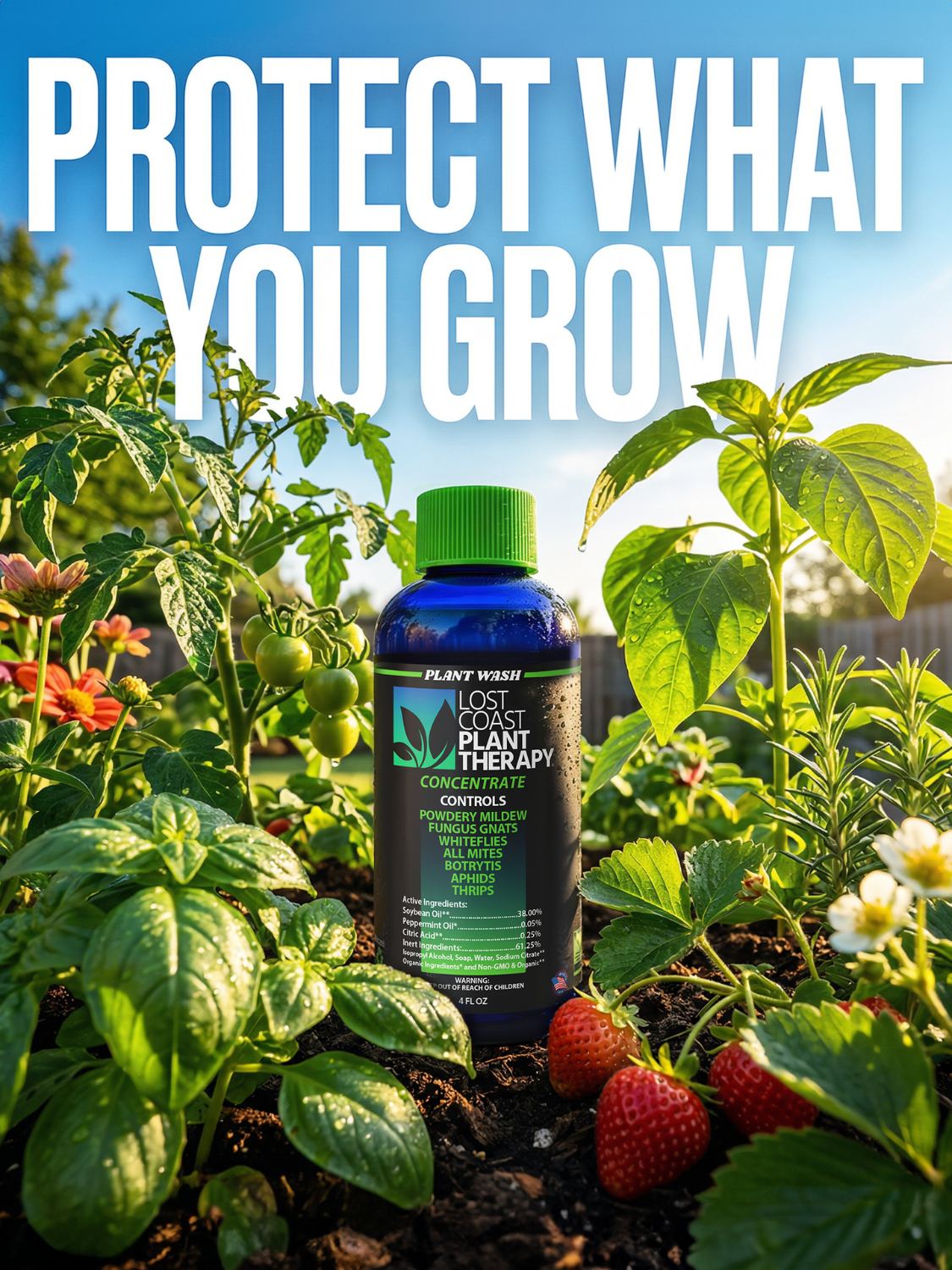 Lost Coast Plant Therapy Concentrate with strawberry plants