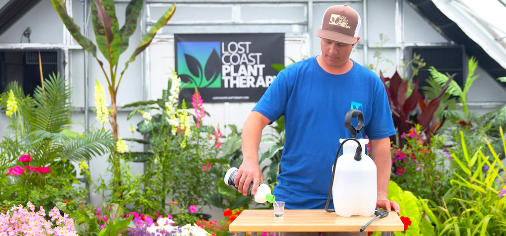 Lost Coast Plant Therapy application on plants